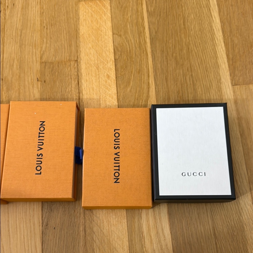Louis Vuitton and gucci  Key and Card Holder box 6 boxes in total for 1 price